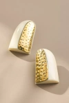 By Anthropologie Enamel Metal Drop Earrings In Gold