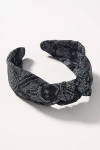 By Anthropologie Everly Bandana Knot Headband In Black