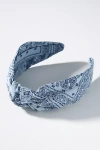 By Anthropologie Everly Bandana Knot Headband In Blue
