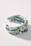 By Anthropologie Everly Isla Knot Headband In Blue