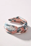 By Anthropologie Everly Isla Knot Headband In Orange