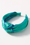 By Anthropologie Everly Knot Headband In Green