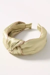 By Anthropologie Everly Knot Headband In Green