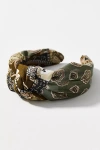 By Anthropologie Everly Paisley Knot Headband In Orange