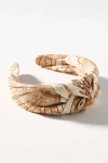 By Anthropologie Everly Shell Knot Headband In Beige