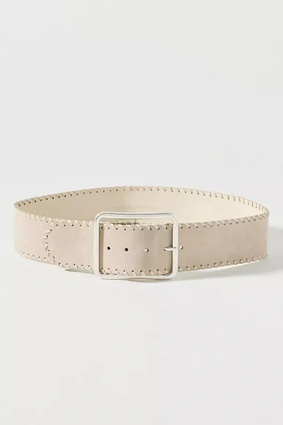 By Anthropologie Everstar Low Slung Wipstich Belt In Gold