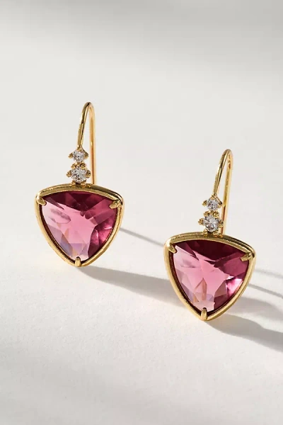 By Anthropologie Faceted Stone Drop Earrings