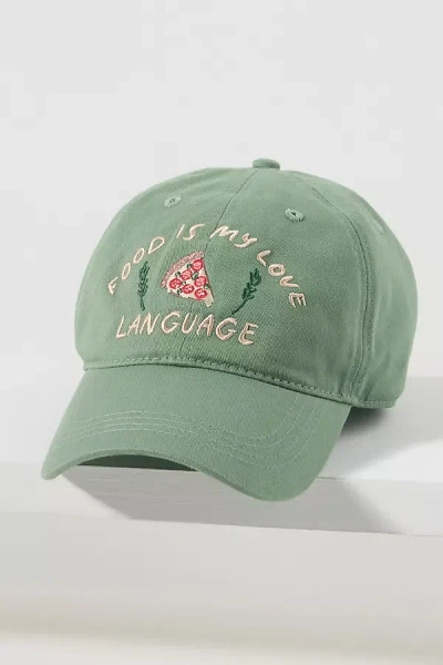 By Anthropologie Fall Icon Baseball Cap In Green