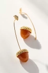 By Anthropologie Fall Icon Drop Earrings In Brown