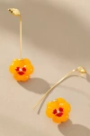 By Anthropologie Fall Icon Drop Earrings In Orange