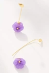 By Anthropologie Fall Icon Drop Earrings In Purple