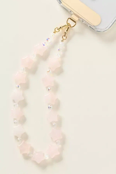 By Anthropologie Falling Stars Beaded Phone Chain In Burgundy