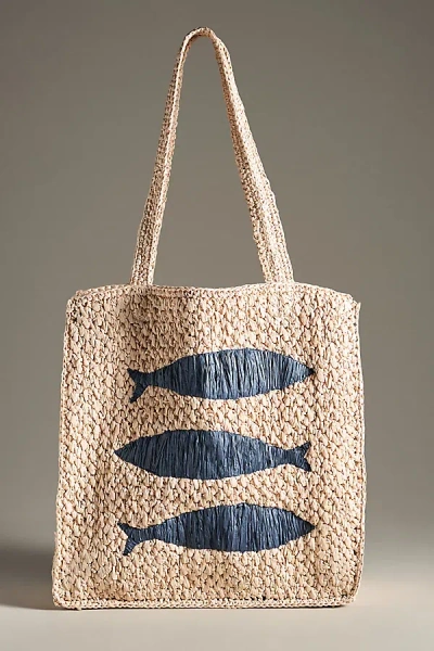By Anthropologie Farmers Market Raffia Tote In Brown