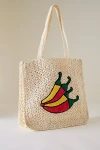 By Anthropologie Farmers Market Raffia Tote In White