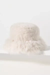 By Anthropologie Faux-fur Bucket Hat In Multi