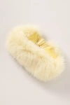 By Anthropologie Faux-fur Headband In Yellow