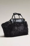 By Anthropologie Faux Fur Shoulder Bag In Black