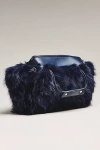 By Anthropologie Faux Fur Shoulder Bag In Blue