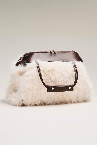By Anthropologie Faux Fur Shoulder Bag In Brown