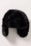 By Anthropologie Faux-fur Trapper Hat In Black
