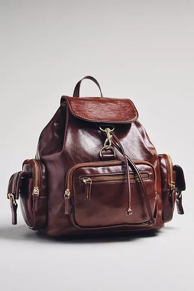 By Anthropologie Faux-leather Backpack In Brown