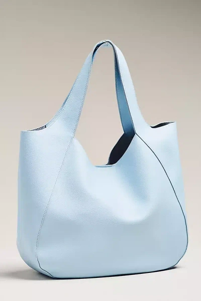 By Anthropologie Faux-leather Medium Slouchy Bag In Blue