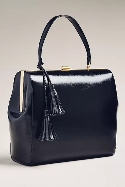 By Anthropologie Faux-leather Square Clutch In Black
