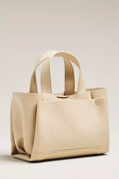 By Anthropologie Faux-leather Tote Bag In White