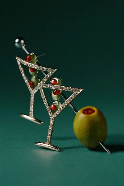 By Anthropologie Festive Cocktail Icon Earrings In Multi