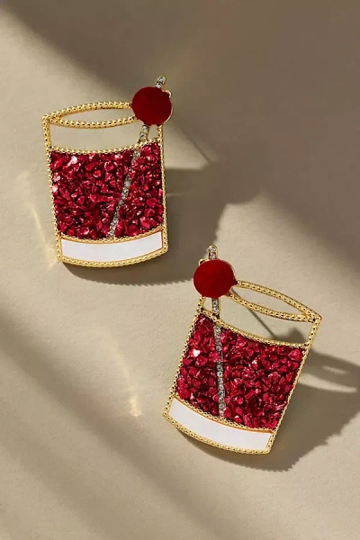 By Anthropologie Festive Cocktail Icon Earrings In Multi