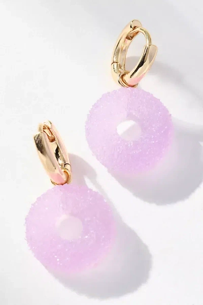 By Anthropologie Festive Icon Huggie Earrings In Yellow