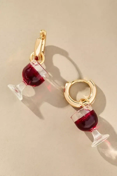 By Anthropologie Festive Icon Huggie Earrings In Yellow