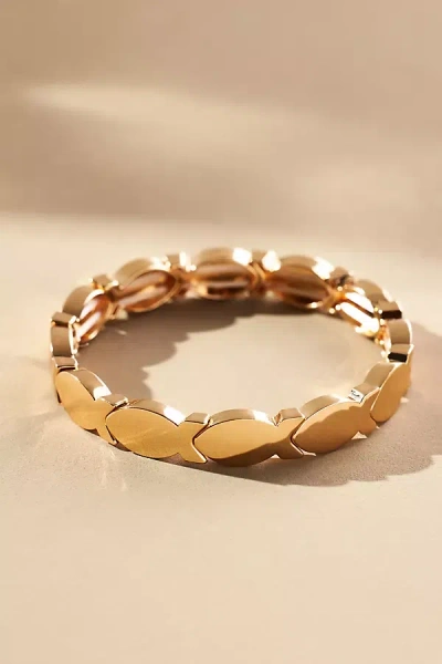 By Anthropologie Fish Link Bracelet In Gold
