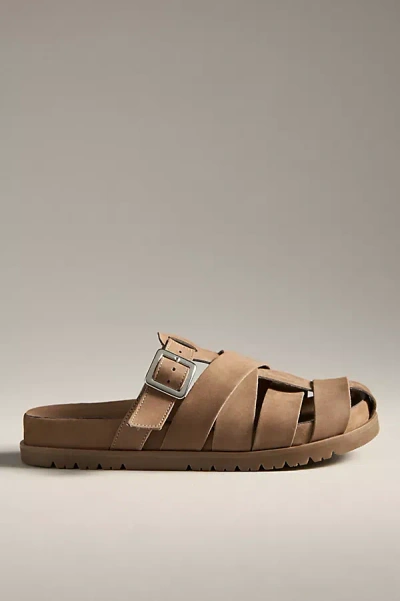 By Anthropologie Fisherman Mule Flats In Beige