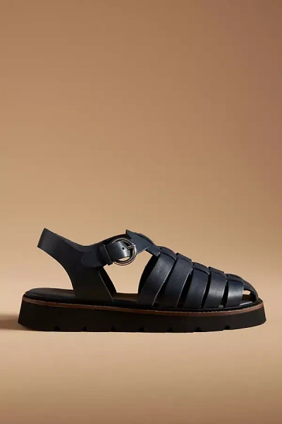 By Anthropologie Fisherman Sandals In Blue