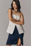 By Anthropologie Fitted Pencil Skirt In Blue