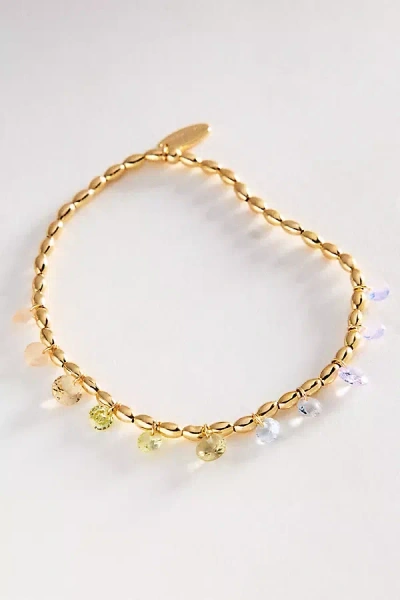 By Anthropologie Floating Crystal Bracelet In Gold