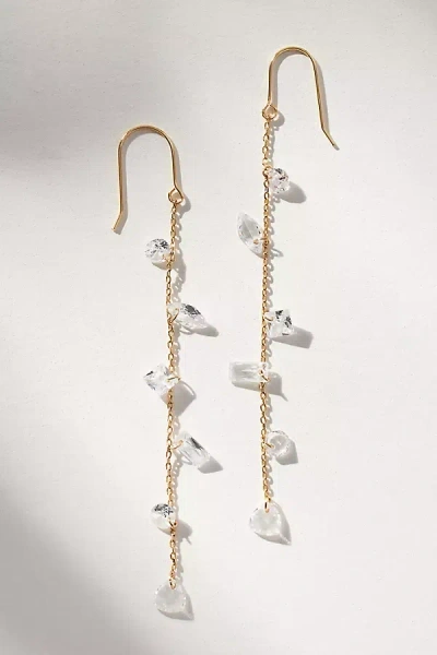 By Anthropologie Floating Crystal Drop Earrings