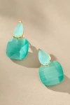 By Anthropologie Floating Crystal Earrings In Blue