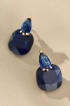 By Anthropologie Floating Crystal Earrings In Blue