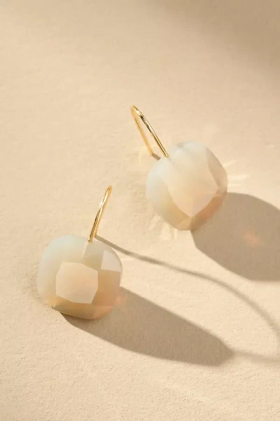 By Anthropologie Floating Crystal Earrings In White