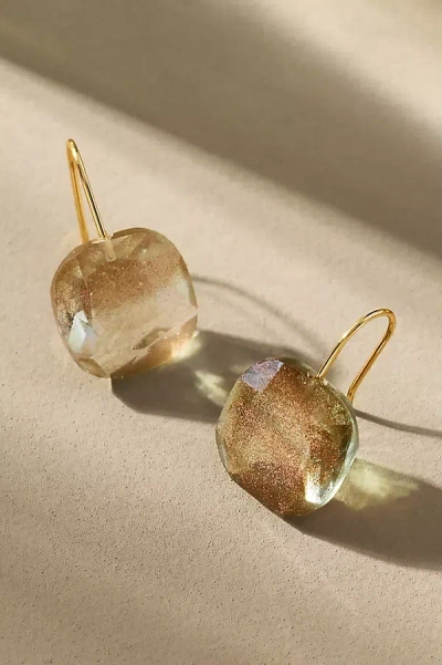 By Anthropologie Floating Crystal Earrings In Gold