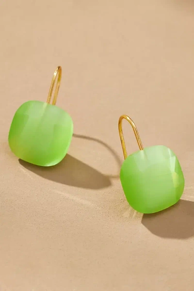 By Anthropologie Floating Crystal Earrings In Green