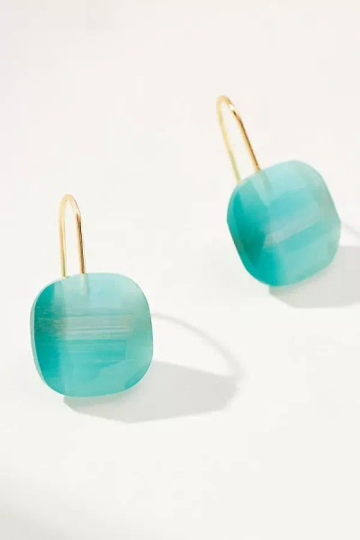 By Anthropologie Floating Crystal Earrings In Green