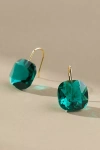 By Anthropologie Floating Crystal Earrings In Green