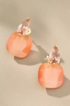 By Anthropologie Floating Crystal Earrings In Orange