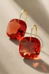 By Anthropologie Floating Crystal Earrings In Orange