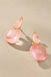 By Anthropologie Floating Crystal Earrings In Pink