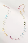 By Anthropologie Floating Crystal Necklace In Multi