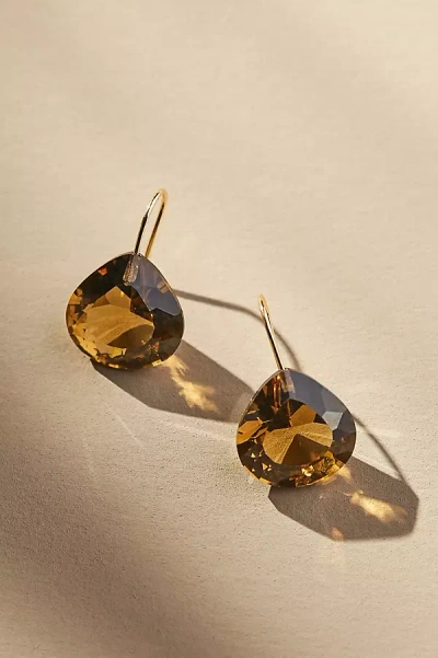 By Anthropologie Floating Gemstone Earrings In Yellow